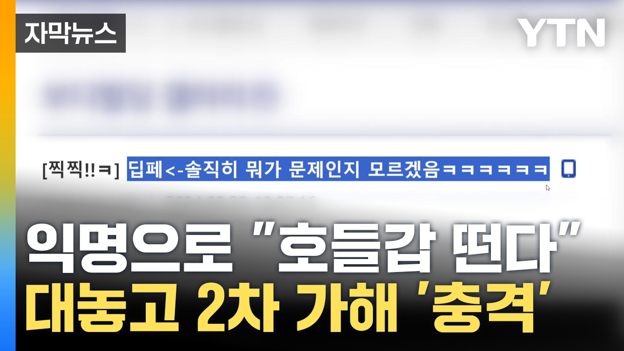 [자막뉴스] 익명 뒤에 숨어 딥페이크 피해자에 '2차 가해'...댓글 확인해 보니 /...