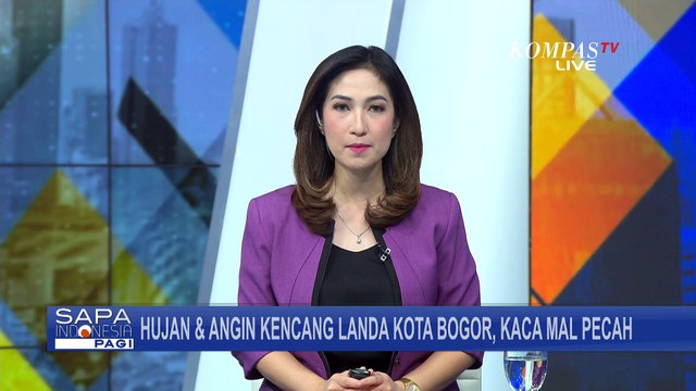 Hujan Deras Disertai Angin Kencang di Bogor Akibatkan Kaca Mal Pecah Hingga Pohon Tumbang!