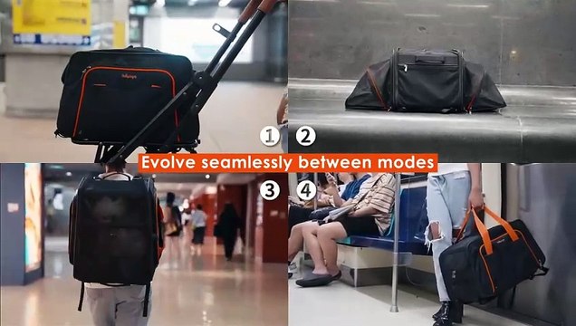 JetPaw Airline Approved Pet Stroller with Detachable Carrier