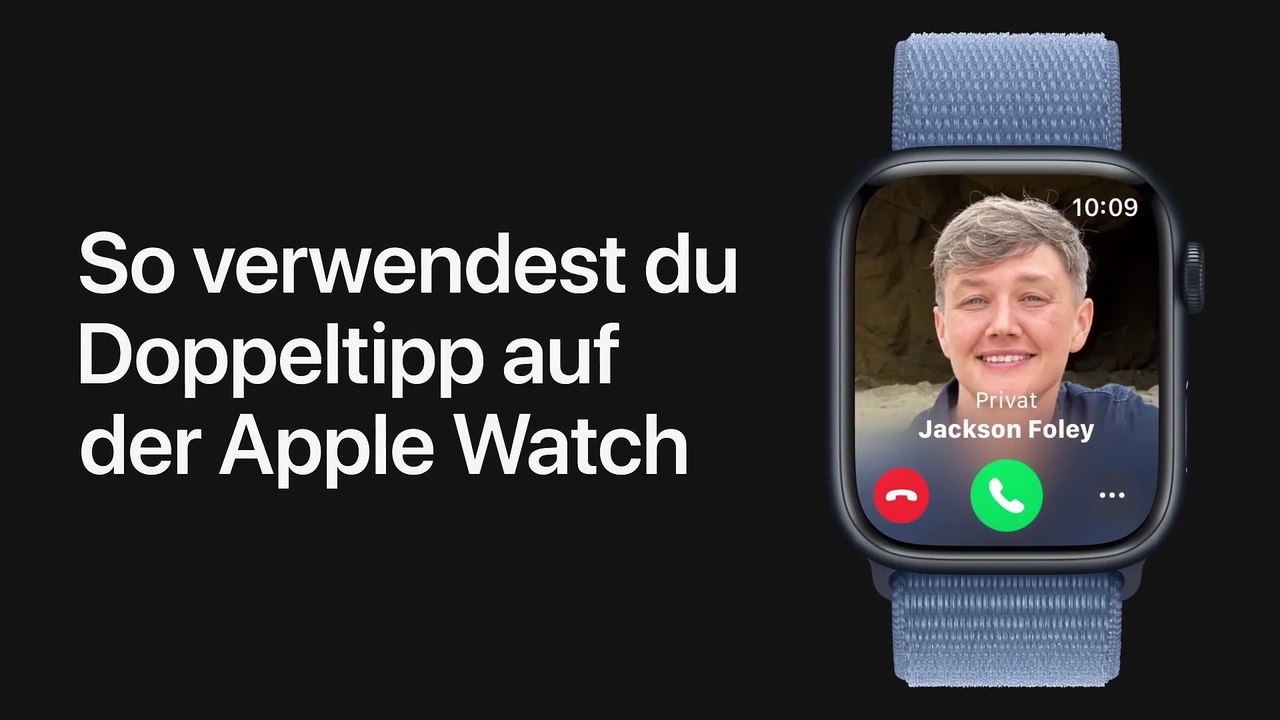 So verwendest du Doppeltipp auf der Watch