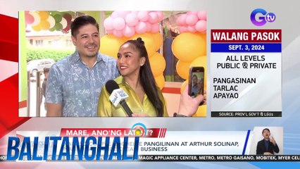Kapuso couple Rochelle Pangilinan & Arthur Solinap, nagbukas ng ice cream business | Balitanghali
