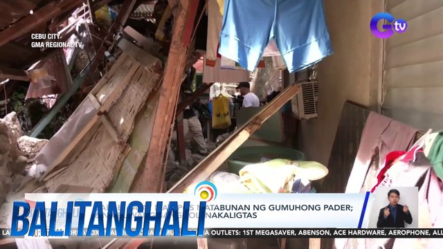 Babae, patay matapos matabunan ng gumuhong pader; 6 na buwang sanggol nakaligtas | Balitanghali