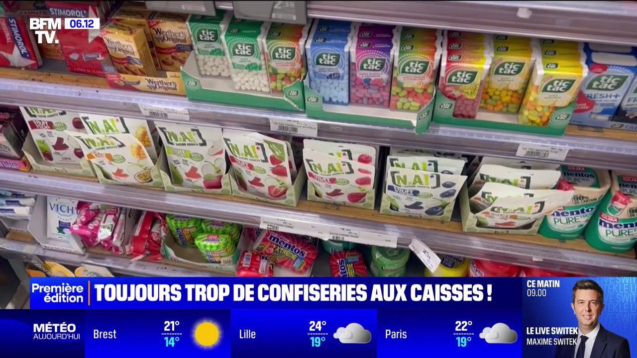 Chewing-gum, sucettes… Ces confiseries sont toujours trop présentes aux caisses de nos supermarchés