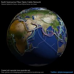 3D Map Undersea Cables Connecting the Globe #shorts #shortvideo #video #virals #videoviral #innovationhub