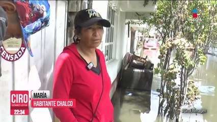 Chalco suma 31 días bajo el agua; la noche del domingo volvió a llover