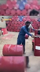 Amazing to Process of Useful oil Drum to Make Pipe Hold