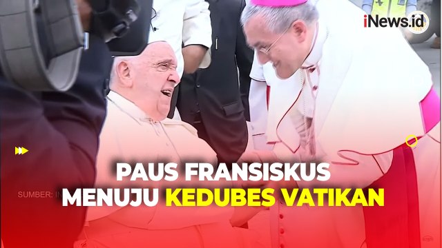 Tiba di Indonesia, Paus Fransiskus Langsung Menuju Kedubes Vatikan