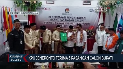 KPU Jeneponto Terima 3 Pasangan Calon Bupati