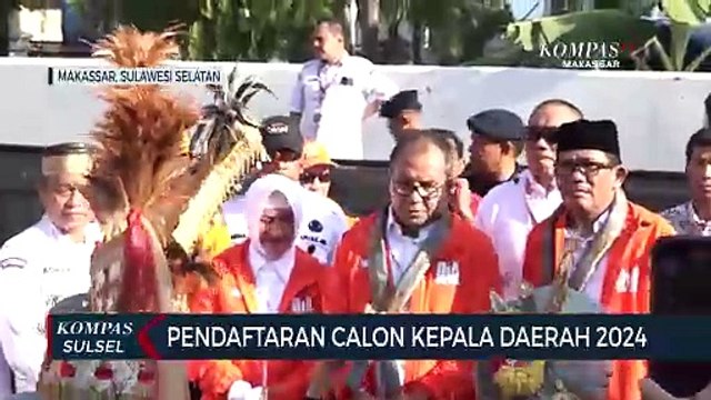 Pendaftaran Calon Kepala Daerah 2024, Arak arakan pendukung iringi pasangan bakal calon