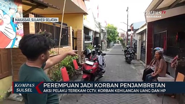 Perempuan Jadi Korban Penjambretan, Aksi pelaku terekam CCTV