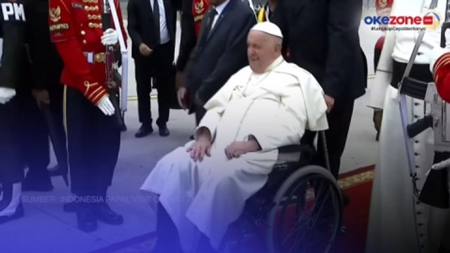 Paus Fransiskus Langsung ke Kedubes Vatikan usai Tiba di Indonesia