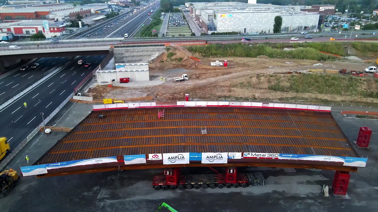 Autostrada A4 Bergamo: una notte di lavori per il nuovo ponte di Dalmine