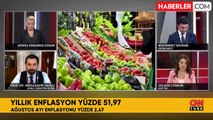 Enflasyon ağustos ayında yüzde 2,47 arttı, yıllık bazda yüzde 51,97 oldu