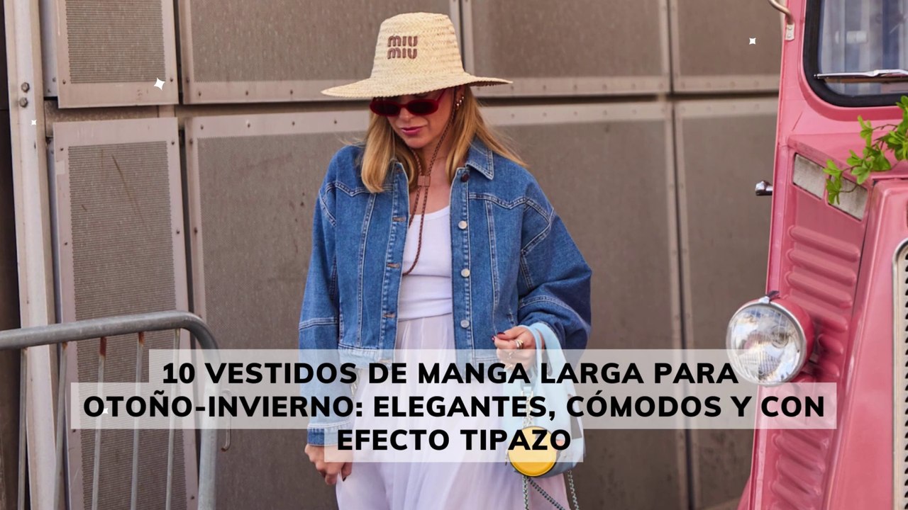 10 vestidos de manga larga para otoño-invierno: elegantes, cómodos y con efecto tipazo