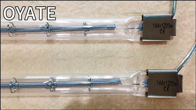 1200w 1600w 2000w 2500w Quartz infrared heating element halogen heating lamps with metal sleeve