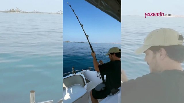 Çağatay Ulusoy ile balık avı! Dev orkinos yakaladığı o anı paylaştı