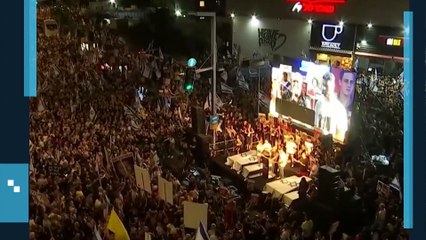 Puluhan Ribu Orang Berunjuk Rasa di Israel Menuntut Kesepakatan Pembebasan Sandera