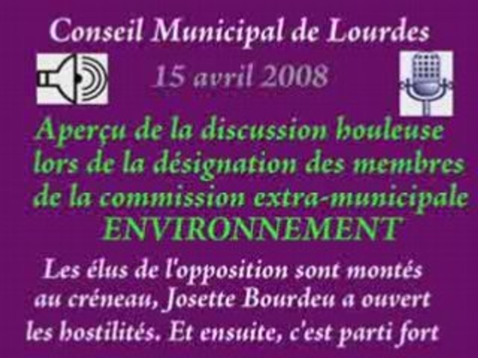 Débat animé au Conseil Municipal de Lourdes