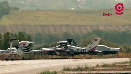 Hazerfen Havalimanı'nda eğitim uçağı pistten çıktı