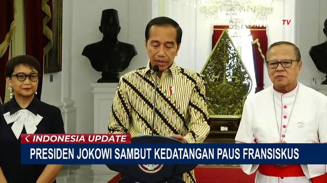 Presiden Jokowi Sambut Hangat Kedatangan Paus Fransiskus ke Indonesia