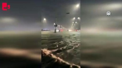 Suudi Arabistan’ın Cidde kentinde sağanak etkili oldu