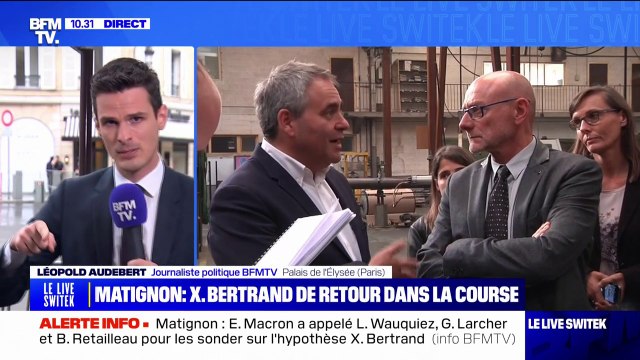 Futur Premier ministre: Xavier Bertrand (LR) de retour dans la course à Matignon
