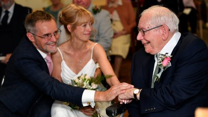 Care home hosts wedding blessing so 99-year-old can give daughter away