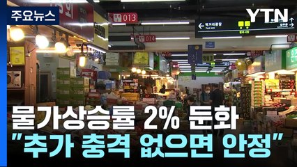 8월 소비자물가 2.0%..."추가 충격 없으면 2% 초반 안정" / YTN