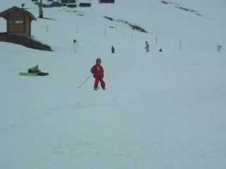 Juliette, petit saut en ski