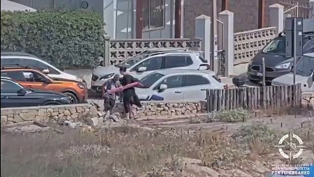 Porto Cesareo, muretti a secco distrutti per andare al mare: un video incastra i turisti-vandali, denunciati