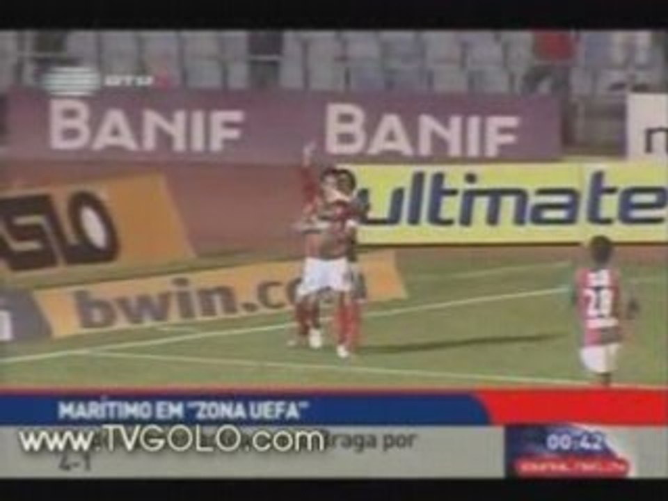 Maritimo 4-1 Sporting Braga - resumo (Liga BWIN 06.04.2008)