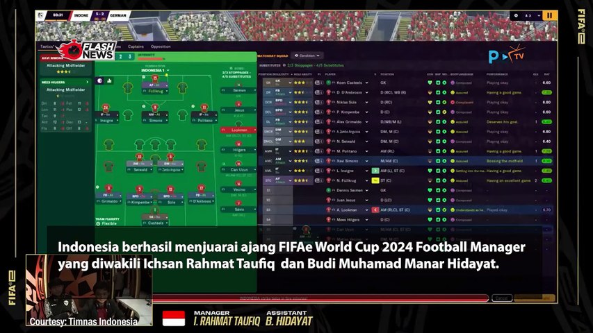 Indonesia Menjuarai Fifae World Cup 2024 Football Managers