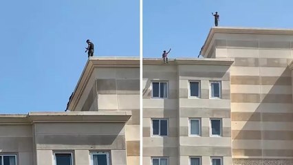 İstanbul Maltepe'de öğrenci yurdunun çatısında ‘pes’ dedirten görüntü