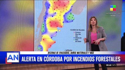 Download Video: Incendios forestales devastan la provincia de Córdoba: hay cuatro focos activos