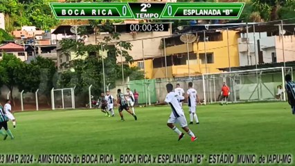 23 MAR 2024 - BOCA RICA 0X2 ESPLANADA B - EM IAPU-MG -  VIDEO COMPLETO DA PARTIDA