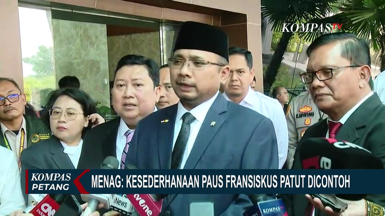 Paus Fransiskus Datang ke Indonesia dengan Penuh Kesederhanaan, Menag Yaqut: Patut Dicontoh