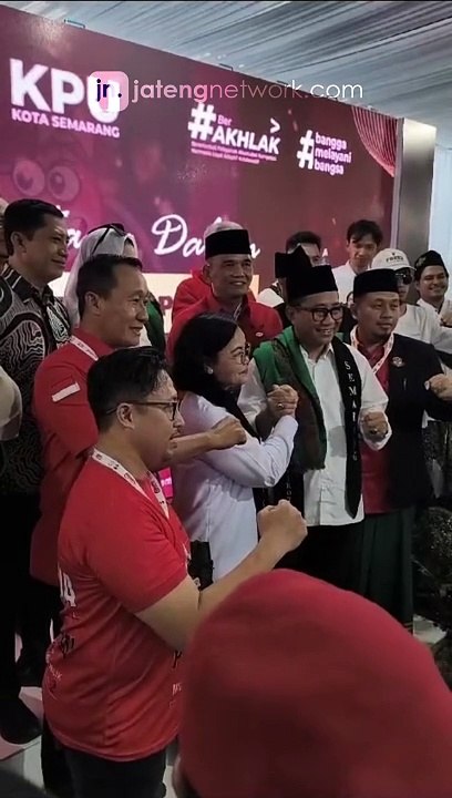Agustina Wilujeng Pramestuti dan Iswar Aminuddin Daftar ke KPU Kota Semarang
