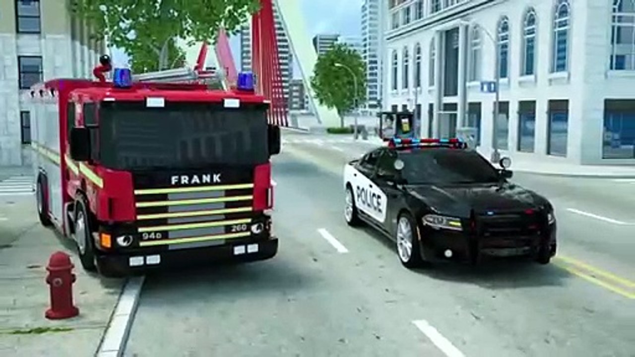 Police Officer Song - Replacing a police car wheel - Baby Nursery Rhymes & Kids Songs