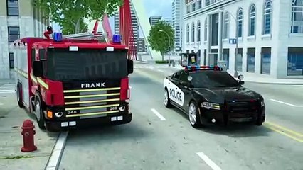 Police Officer Song - Replacing a police car wheel - Baby Nursery Rhymes & Kids Songs