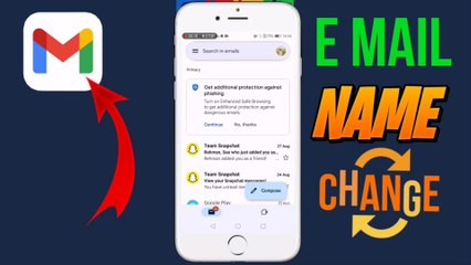 How to change the name of email ID