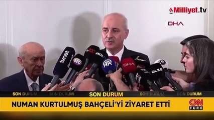 Kurtulmuş'tan Bahçeli'ye ziyaret! 'Meclis'i önemli görevler bekliyor'
