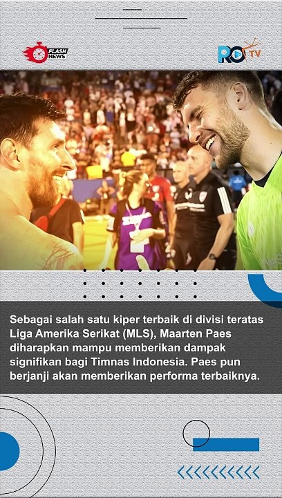 Inilah Janji Maarten Paes untuk Timnas Indonesia