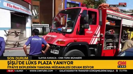 Şişli'de plazada yangın: Ekipler müdahale ediyor