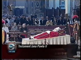 Urywki z TV - testament papieża Jana Pawła II - 07.04.2005