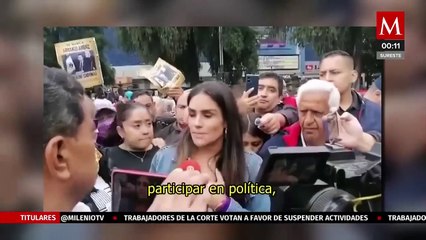 Habitantes se manifestaron por anulación del triunfo de Alessandra Rojo de la Vegen CdMx