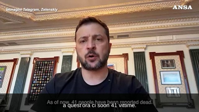 Ucraina, Zelensky: 41 morti e oltre 180 feriti in un attacco a Poltava