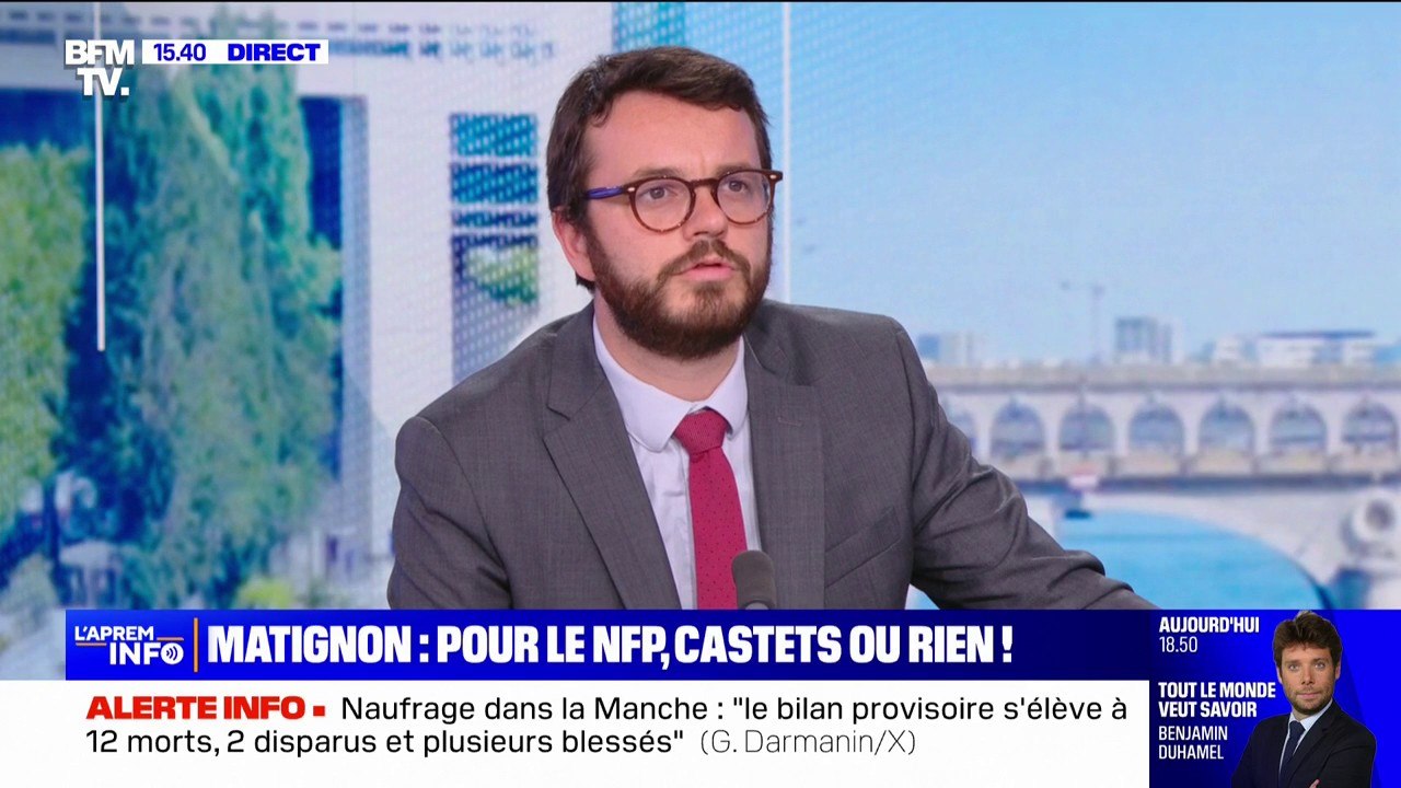"Nous censurerons tout gouvernement qui sera la continuation du macronisme", assure Arthur Delaporte, député socialiste du Calvados