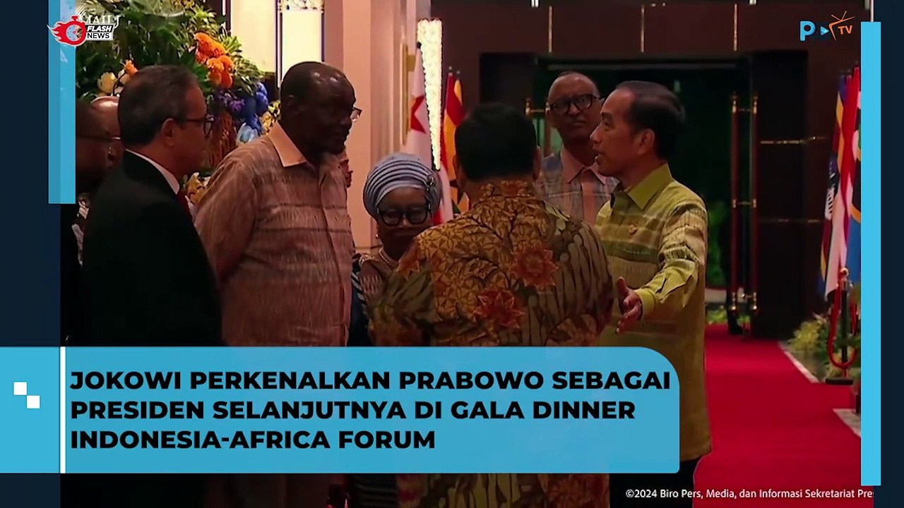 Jokowi Perkenalkan Presiden Terpilih Prabowo Subianto Saat Gala Dinner IAF di Bali