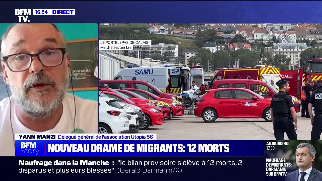 Naufrage dans le Pas-de-Calais: "Il est temps que l'Europe revienne à un choix raisonné d'une politique organisée de l'accueil", estime Yann Manzi (Utopia 56)