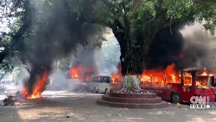 Bangladeş'te darbenin merkezinden çok özel görüntüler CNN TÜRK'te